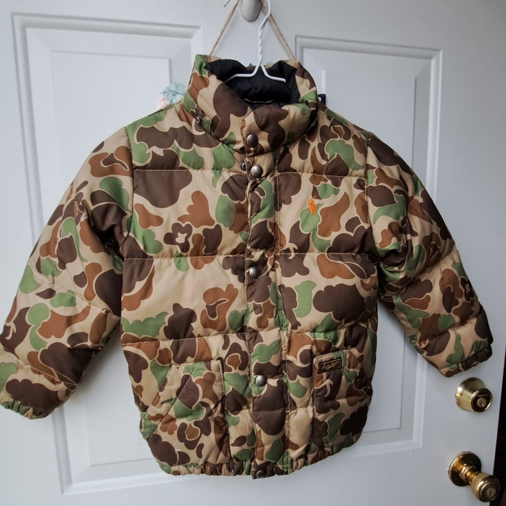 Little boys Polo Coat💚🤎